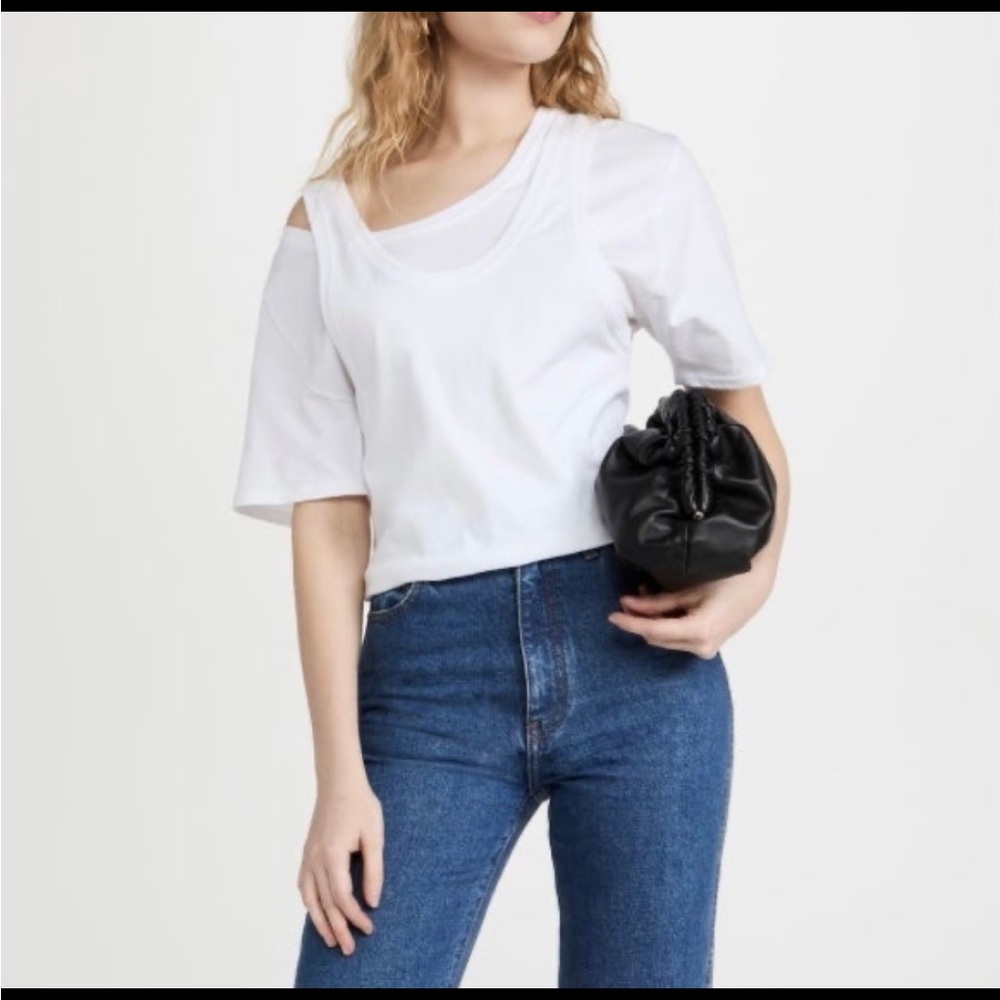 Jonathan simkhai STANDARD
Dionne Organic Jersey Double Layer Tee